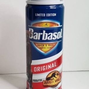 Rare limited edition Jurassic World: Dominion Barbasol Shaving Cream